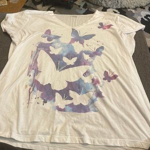 Old navy butterfly shirt xxl